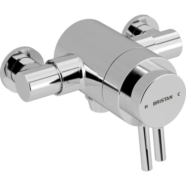 Bristan Prism Exposed Concentric Shower Valve Only - Chrome