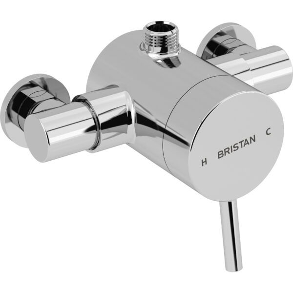 Bristan Prism Exposed Sequential Top Outlet Shower Valve Only - Chrome