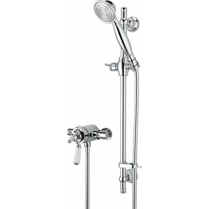 Bristan Regency Thermostatic Shower Valve With Adjustable Riser - Chrome