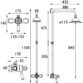 Bristan Regency Thermostatic Dual Control Shower Valve With Rigid Riser - Chrome - Image 2