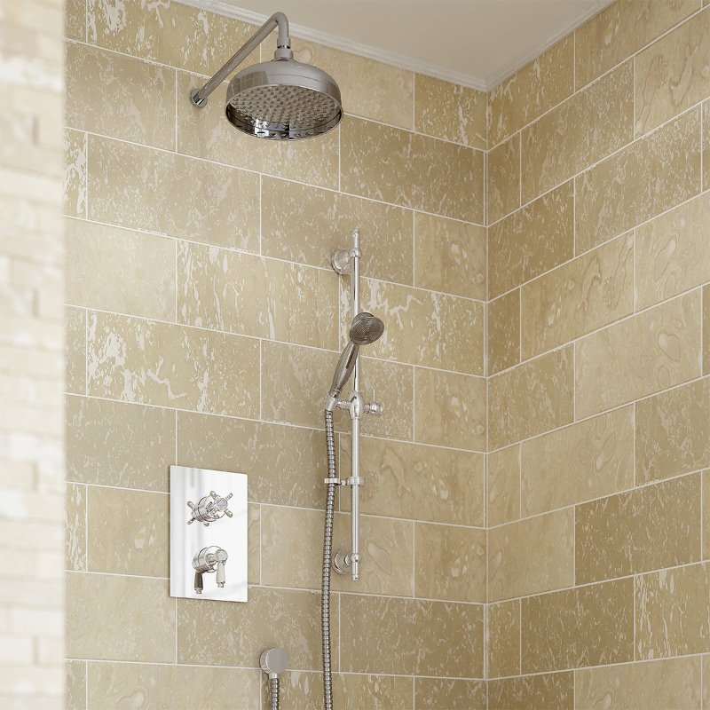 Bristan Complete Renaissance Recessed Dual Control Shower Pack - Chrome