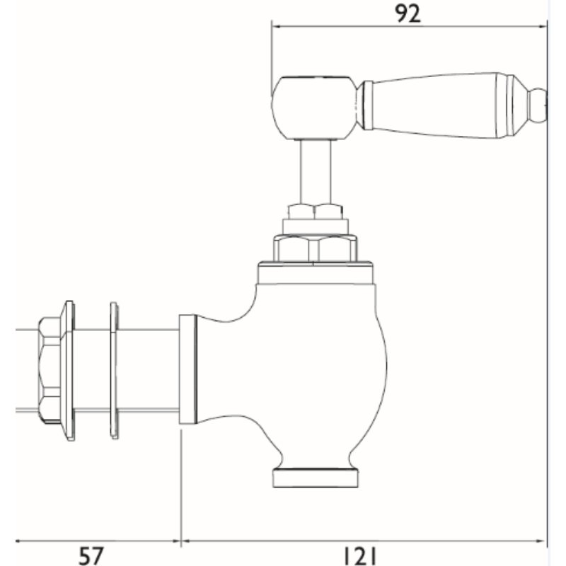 Bristan Renaissance Globe Basin Pillar Taps - Chrome - Image 2