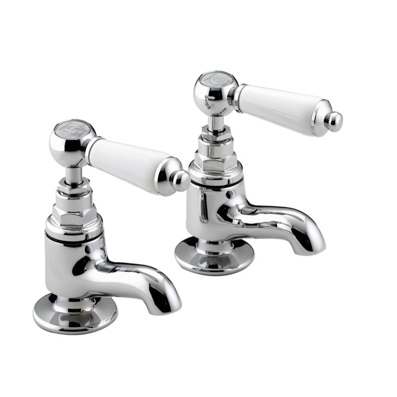 Bristan Renaissance Vanity Basin Pillar Taps - Chrome