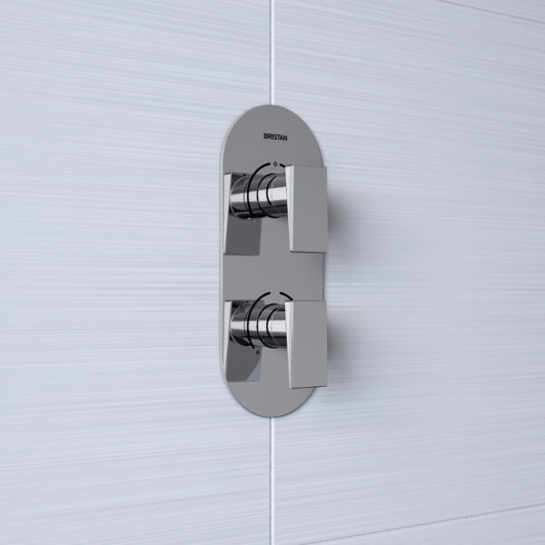 Bristan Sail Recessed Thermostatic Dual Control Shower Valve - Chrome - Image 3