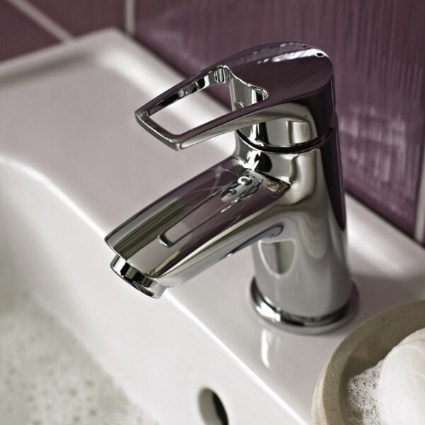 Bristan Smile Basin Mixer Tap With Clicker Waste - Chrome - Image 3