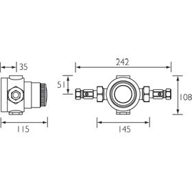 Bristan Thermostatic Mixing Valve - Chrome - Image 2