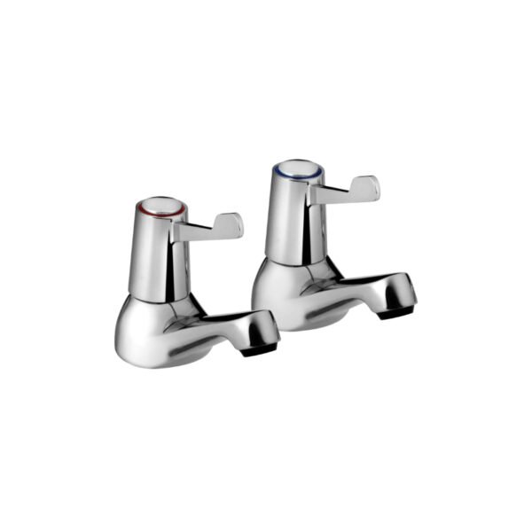 Bristan Lever Basin Pillar Taps With Ceramic Disc Valves - Chrome