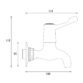 Bristan Lever Bib Taps With Ceramic Disc Valves - Chrome - Image 2