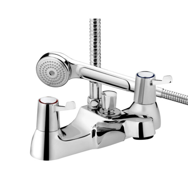 Bristan Lever Bath Shower Mixer Tap With Ceramic Disc Valves - Chrome