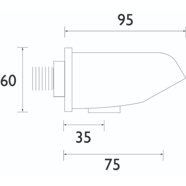 Bristan Vandal Resistant Showerhead - Chrome - Image 2