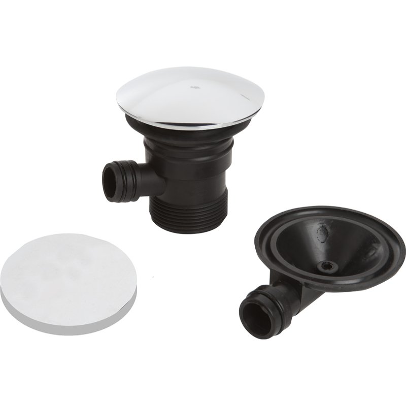 Bristan Round Clicker Bath Waste With Overflow - Chrome