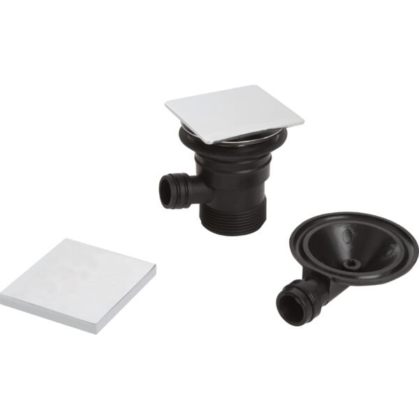 Bristan Square Clicker Bath Waste With Overflow - Chrome