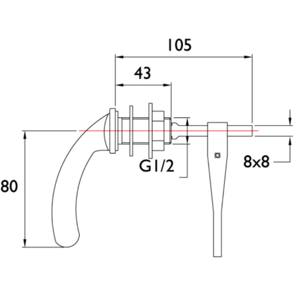 Bristan Cistern Lever - Chrome - Image 2