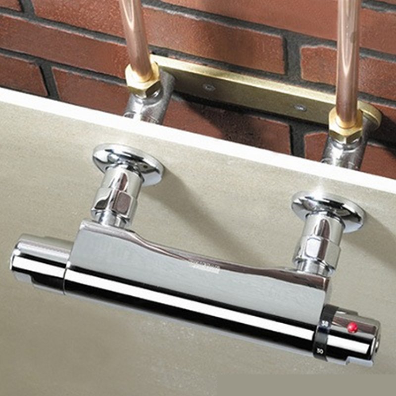 Bristan Recessed Concealed Wall Mount Fixing - Chrome