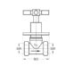Flova Xl Concealed Hot Shut Off Valve - Diamond Chrome - Image 2