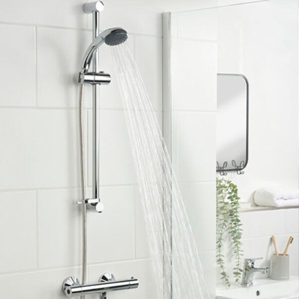 Bristan Zing Safe Cool Touch Bar Shower With Kit - Chrome - Image 3