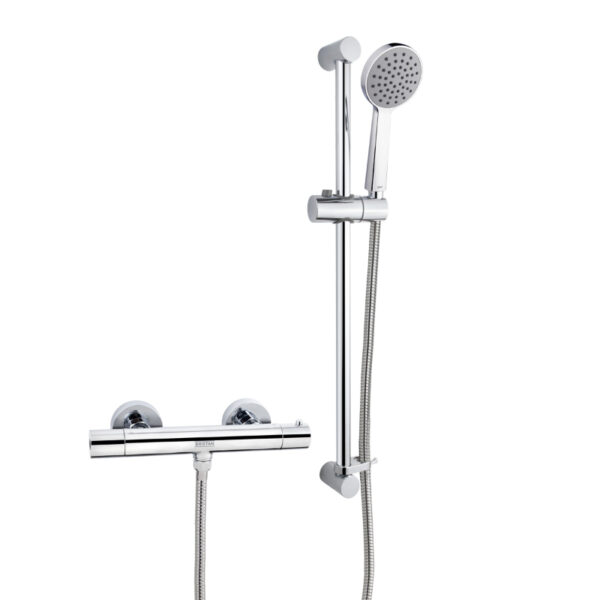 Bristan Zing Safe Cool Touch Bar Shower With Kit - Chrome