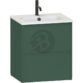 Calypso Selter 2 Drawer Wall Hung Slim Vanity Unit With Idro Cast White Basin - 500mm Wide - 1 TH