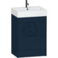 Calypso Selter 2 Drawer Floor Standing Vanity Unit With Memphis Ceramic White Basin - 600mm Wide - 1 TH