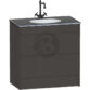 Calypso Selter 2 Drawer Floor Standing Vanity Unit With Calypstone Aura Storm Grey Basin - 800mm Wide - 1 TH