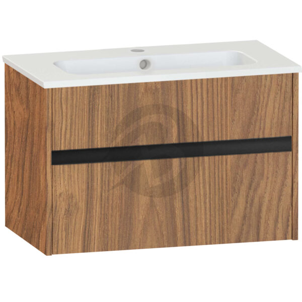 Calypso Bowland 1 Drawer Wall Hung Vanity Unit With Serrenti  Basin - 800mm Wide - 1 TH