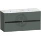 Calypso Bowland 4 Drawer Wall Hung Vanity Unit With Orani Cast Basin - 1200mm Wide - 2 TH