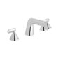 Vado Arrondi Deck Mounted 3 Hole Basin Mixer Tap With Lever Handle - Chrome