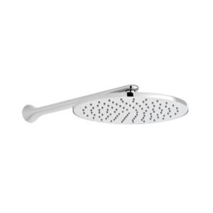 Vado Arrondi Round Shower Head with Shower Arm - 250mm - Chrome