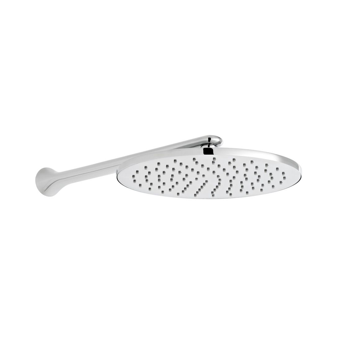 Vado Arrondi Round Shower Head with Shower Arm - 250mm? - Chrome