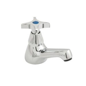 Vado Astra Basin Pillar Tap CD Valve Cold Only 1/2" with Cross Handle - Chrome