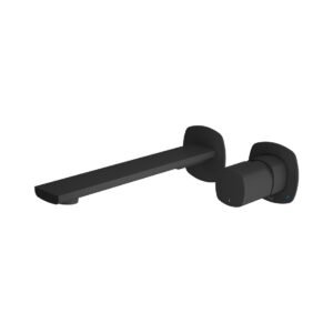 Vado Cameo Knob Wall Mounted Basin Mixer Tap - Matt Black