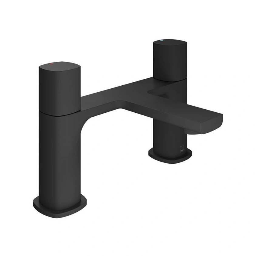 Vado Cameo Deck Mounted Bath Filler Tap - Matt Black