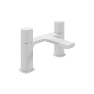 Vado Cameo Deck Mounted Bath Filler Tap - Matt White