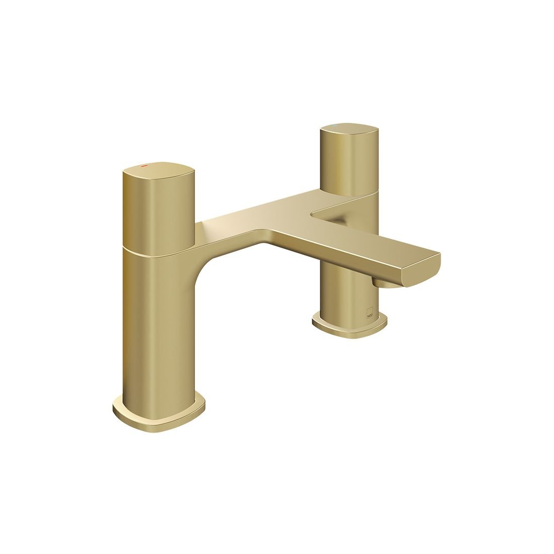 Vado Cameo Deck Mounted Bath Filler Tap - Satin Brass