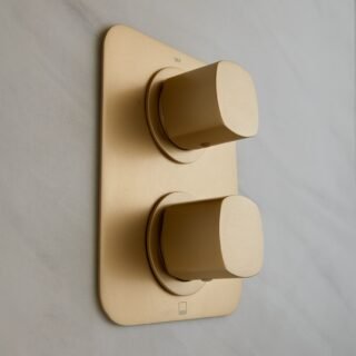 Vado Cameo 1 Outlet 2 Handle Thermostatic Concealed Shower Valve - Image 3