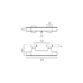 Vado Cameo Wall Mounted Thermostatic Exposed Shower Bar Valve - Image 2