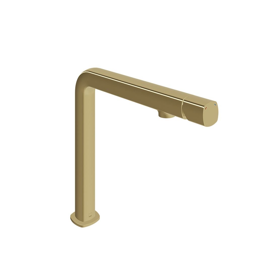 Vado Cameo Deck Mounted Kitchen Mixer Tap - Satin Brass