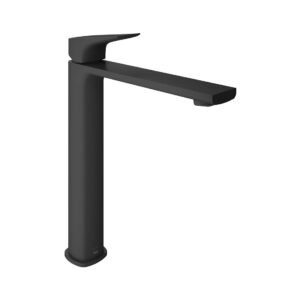 Vado Cameo Lever Extented Deck Mounted Mono Basin Mixer Tap - Matt Black