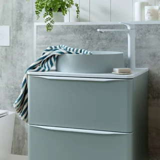 Vado Cameo Lever Extented Deck Mounted Mono Basin Mixer Tap - Image 3