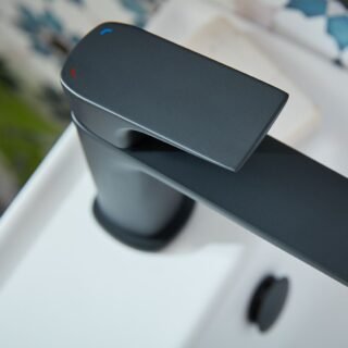 Vado Cameo Lever Deck Mounted Mini Mono Basin Mixer Tap - Image 3