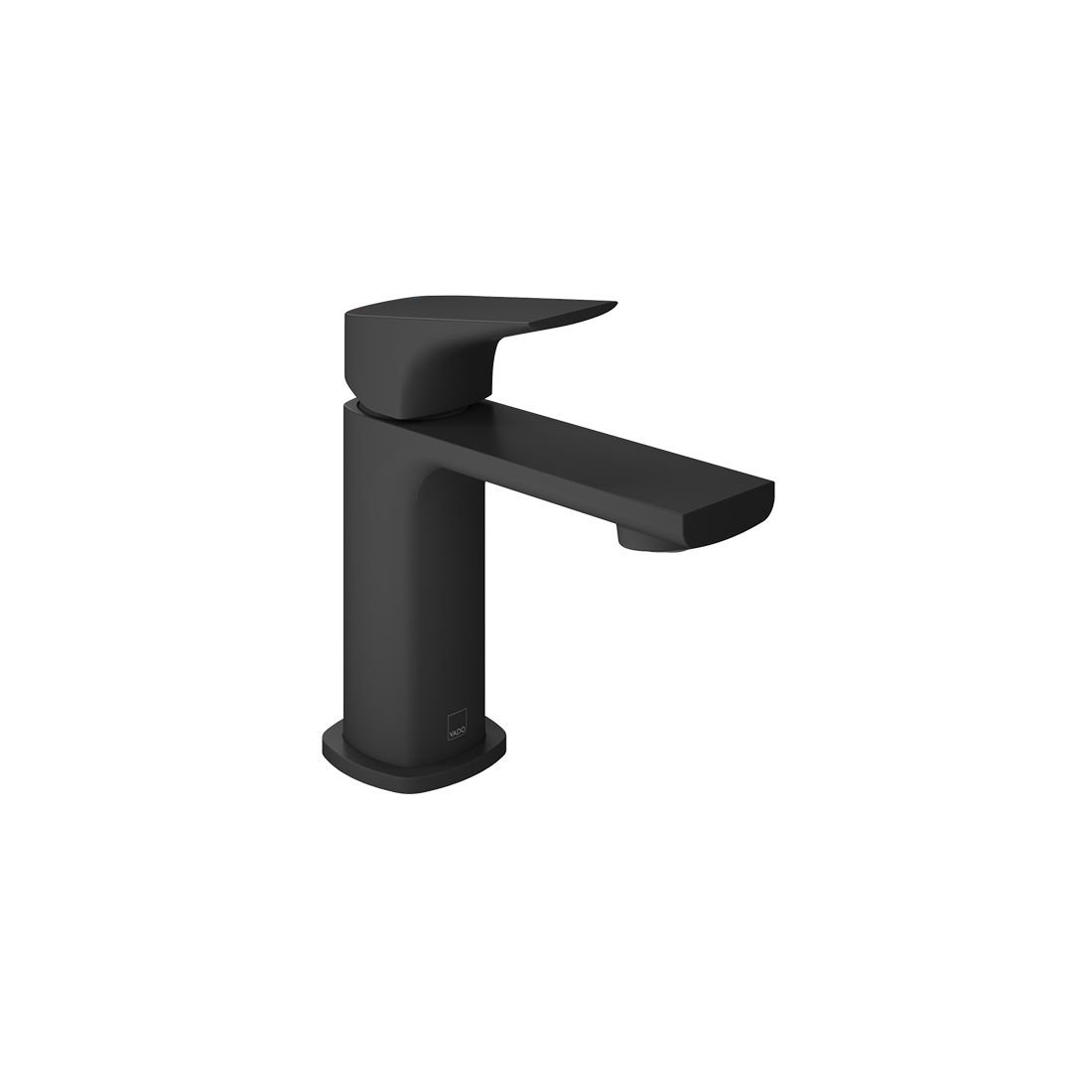 Vado Cameo Lever Deck Mounted Mini Mono Basin Mixer Tap - Matt Black