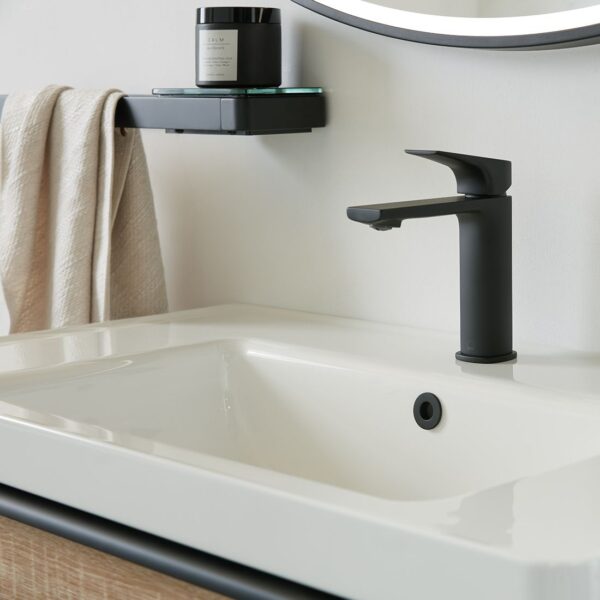 Vado Cameo Lever Deck Mounted Mono Basin Mixer Tap For Low Pressure System And Universal Basin Waste - Image 2