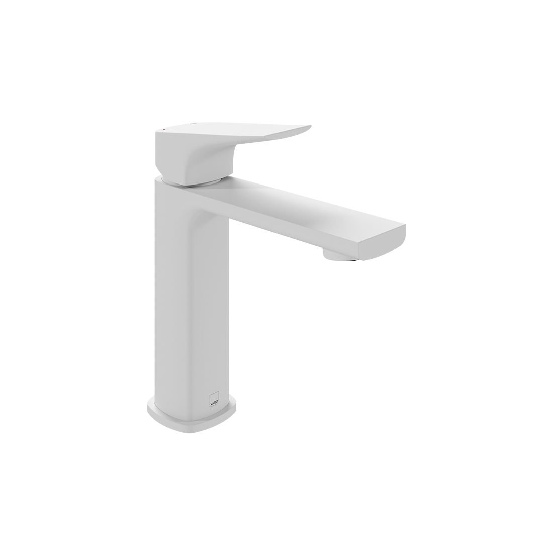 Vado Cameo Lever Deck Mounted Mono Basin Mixer Tap - Matt White