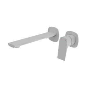 Vado Cameo Lever Wall Mounted Basin Mixer Tap - Matt White