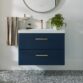 Vado Cameo 2 Drawer Wall Hung Vanity Unit and Gloss White Basin - 800mm Wide - Image 2