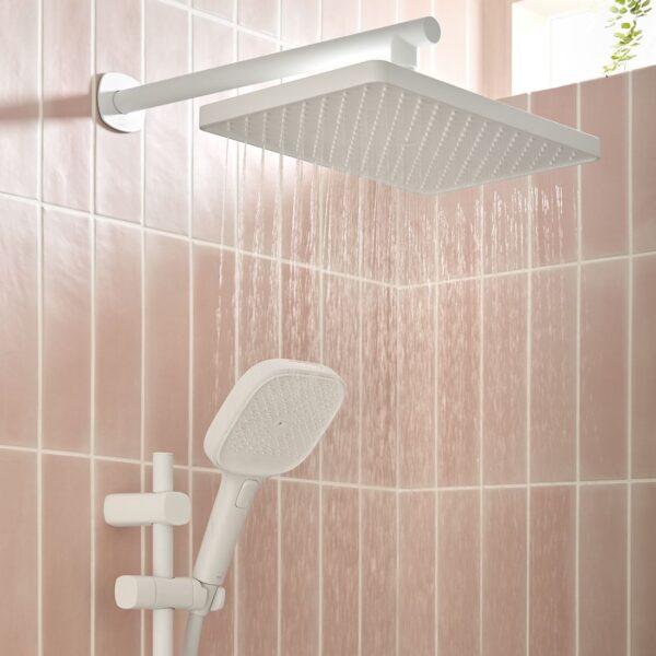 Vado Cameo Fixed Rectangular Shower Head and Wall Mounted Arm - Image 6