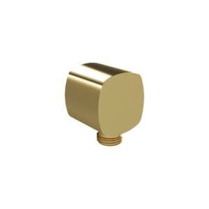 Vado Cameo Soft Square Wall Outlet Elbow - Satin Brass