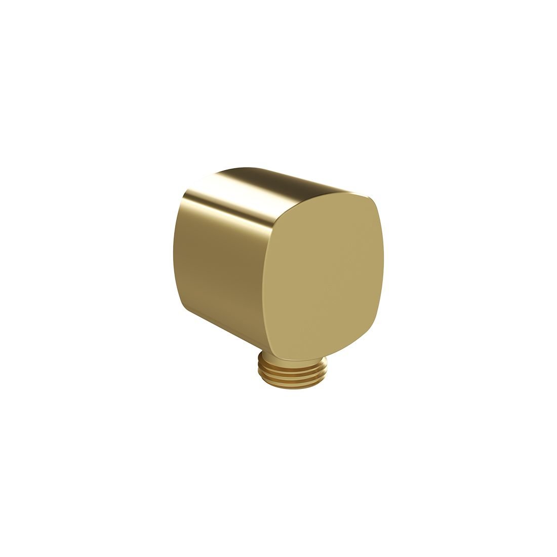 Vado Cameo Soft Square Wall Outlet Elbow - Satin Brass