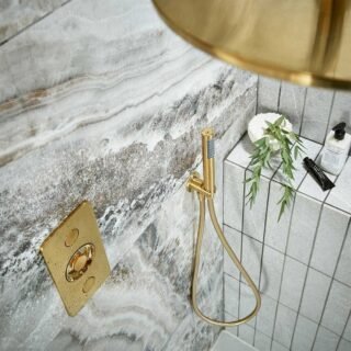 Vado Individual Zone 2 Button 2 Outlet Vertical Concealed Thermostatic Push Button Shower Valve - Image 6