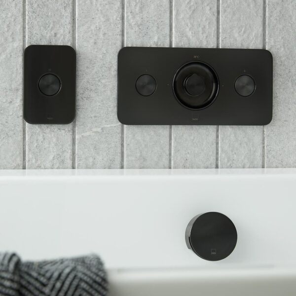 Vado Zone 2 Button 2 Outlet Horizontal Concealed Thermostatic Push Button Shower Valve - Image 3